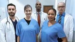 A group of staff members from a healthcare organisation