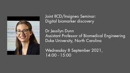 INSIGNEO seminar graphic Jessilyn Dunn talk details