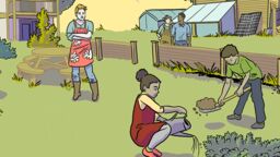 An illustration from comic created by Petroglyph Comics