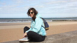 Dorontine Berishaj by the sea