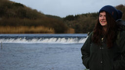 Samantha Skinner standing in front of river