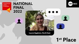 Lauren Eggleton, IOM3 1st Pace