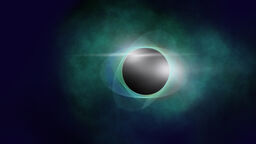 Concept art for what a black hole could look like