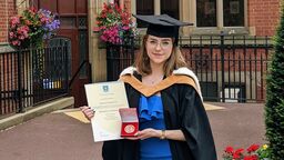 Photo of Dagmara Szmaglinska  at graduation