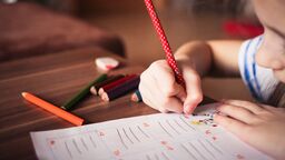 Child  studying