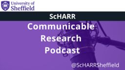 ScHARR Communicable Research Podcast logo