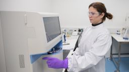 Research using lab equipment in the Gene Therapy Innovation and Manufacturing Centre