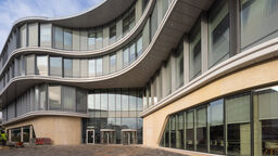 The Wave - external shot of the Faculty of Social Sciences building Feb 2023