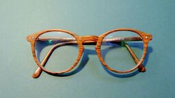 Image of a pair of brown glasses