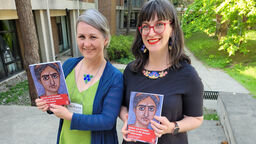 Dr. Sara Parks and Dr. Meredith Warren, pictured at the Canadian Society of Biblical Studies Annual Meeting for 2023