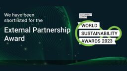 Banner celebrating external partnership award shortlisting