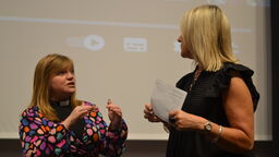 Kate Bottley speaks to Tracey Moore, Dean of the School of Allied Health Professions, Nursing and Midwifery