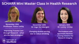 Headshots of Fiona Lecky, Inge Kersbergen and Lesley Uttley