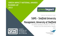 Certificate for Runner Up for Innovation for Engagement Award