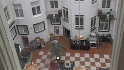 View from apartment window in Stockholm