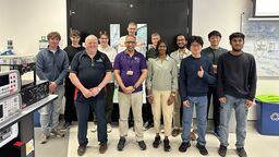 Sheffield students participating in the regional WorldSkills Industrial Electronics competition