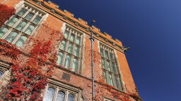 Firth Court with blue sky