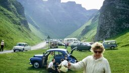 A view of Winnats Pass from olden times