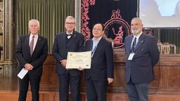 Professor Wang being elected to the European Academy of Sciences 
