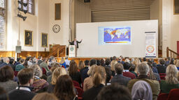 Professor Tim Benton of Chatham House and University of Leeds gives presentation