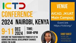 Flyer for the ICTD conference in Nairobi, 9-11 Dec 2024