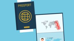 passport and visa with approved