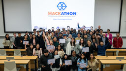 Group of students who took part in Hackathon