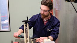 Advanced Mechanical Engineering MSc graduate in labs