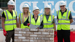 Bricks being laid at SITraN