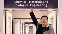 MSc student Bingnan at the University