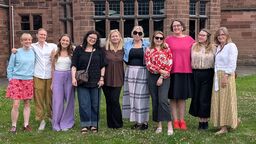 Group photograph of staff on the writing retreat