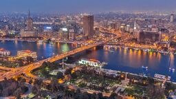 An aerial view of Cairo