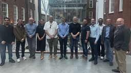 Researchers standing in the Heartspace