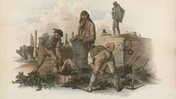 W.H. Pyne, Coal Heavers, The Costume of Great Britain, 1808. Trustees of the Science Museum.