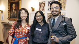 A group of alumni at a social event in the US