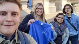 Jana Green, Charles Gillott, Manasi Mulay and Hanyu Qi in Oxford