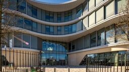 Outside the Wave's main entrance