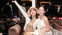 Two alumni at an alumni event in China