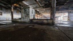  dark room in an abandoned factory in MCR