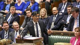 Former UK Prime Minister Rishi Sunak speaks at Prime Minister's Questions