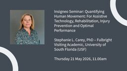 Insigneo event graphic - Insigneo seminar: Insigneo&nbsp;Seminar: Quantifying Human Movement: For Assistive Technology, Rehabilitation, Injury Prevention and Optimal Performance