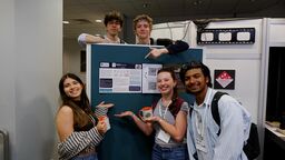 An image of the winning group of students