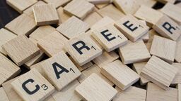 Scrabble letters spelling career