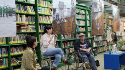 Speaker presents to audience