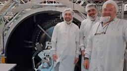 Image of scientists at the ATLAS experiment