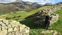 An image of our student Martina at an archaeologist site.