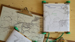 Maps on a table