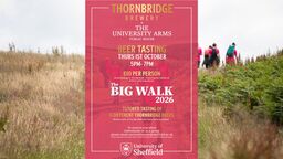 A poster for the Thornbridge Beer Tasting at the University Arms