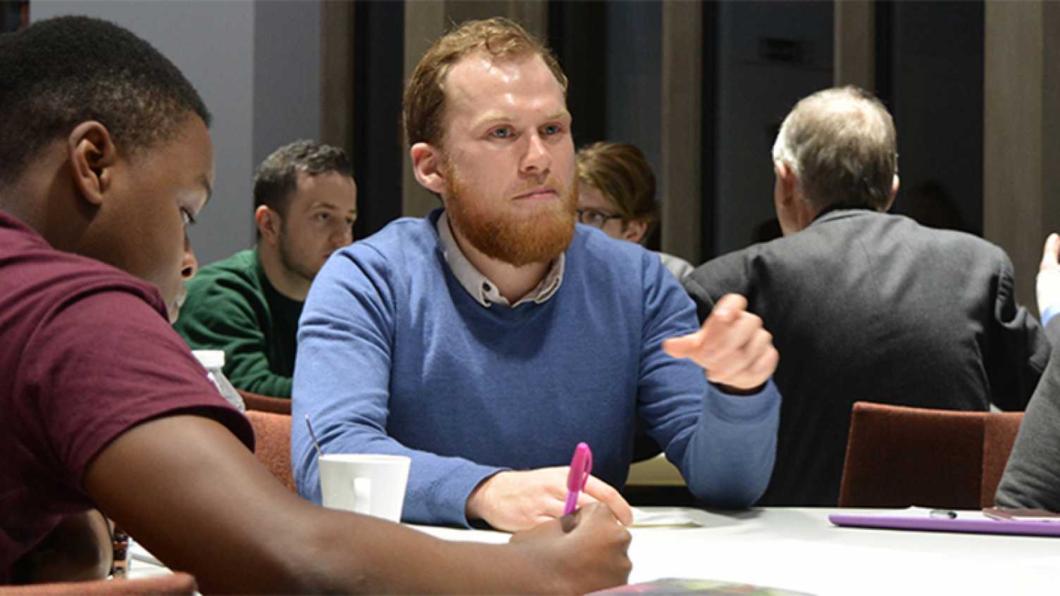 Thumbnail for Students get careers advice from economics alumni | Economics 