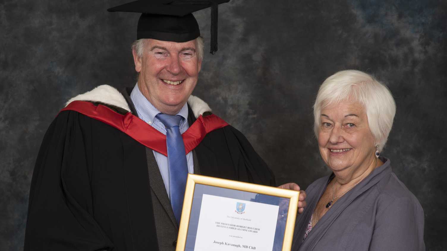 Thumbnail for Dr Joe Kavanagh receives Professor Robert Boucher Distinguished Alumni Award 201…